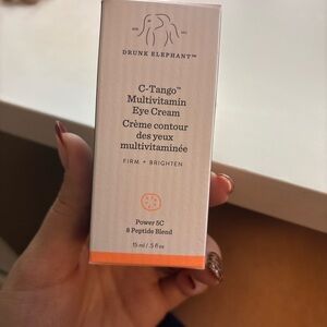 Drunk Elephant C-Tango Eye Cream - White and Orange